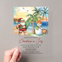 Sommer-Santa & Schneemann-Weihnachten im Juli