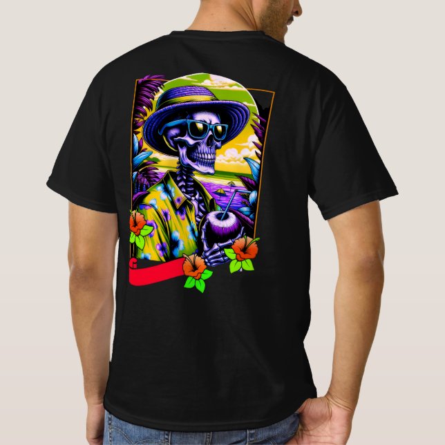 Sommer-Schädel-Paradies T-Shirt (Rückseite)