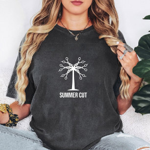 Sommer-Schere-Friseur-Baum-Frisörsalon T-Shirt