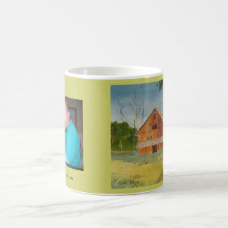Sommer-Scheune und Kevin-Malerei Kaffeetasse