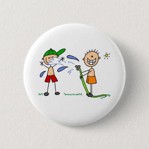 Sommer Schlauch Kampf Knopf Button