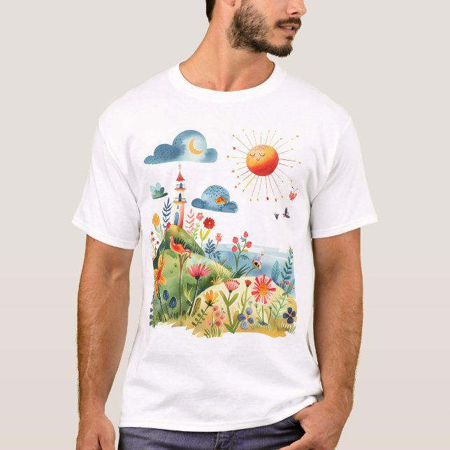 Sommer Schöner Garten T-Shirt (Vorderseite)