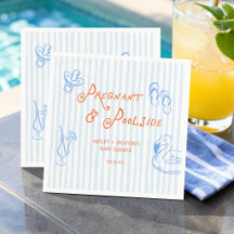 Sommer Schwanger und Pool-Side Baby-Party