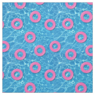 Sommer Schwimmbad Wasser und rosa Inflatables Stoff