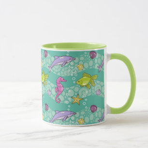 Sommer-Seemuster Tasse
