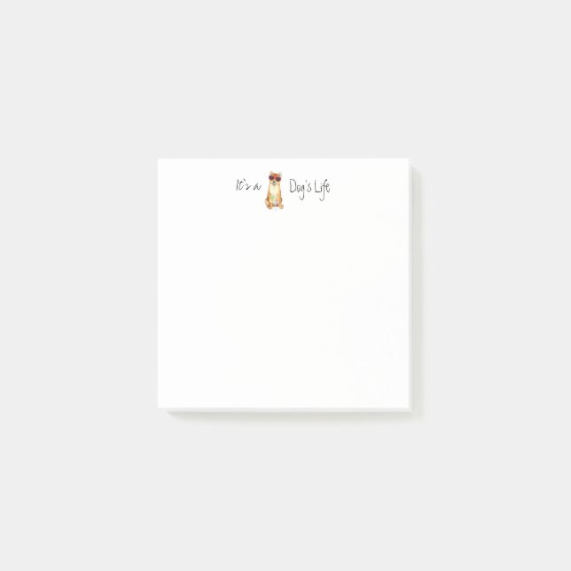 Sommer Shiba Inu Post-it Klebezettel (Vorderseite)