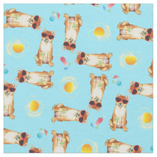 Sommer Shiba Inu Stoff