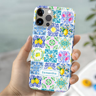 Sommer Sicilianisch farbenfroher Azulejo Amalfi Me Case-Mate iPhone Hülle