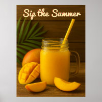 Sommer sippen - erfrischender Mango-Saft