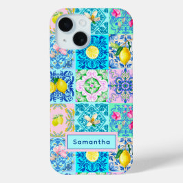 Sommer sizilianisch türkis bunt azulejo Amalfi Case-Mate iPhone Hülle