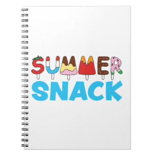 Sommer Snack Kids Eis am Stiel Notizblock