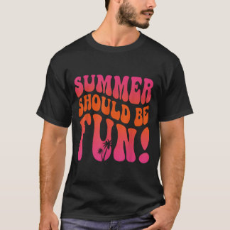 Sommer soll Spaß machen Sommerferien Strandtrip T-Shirt