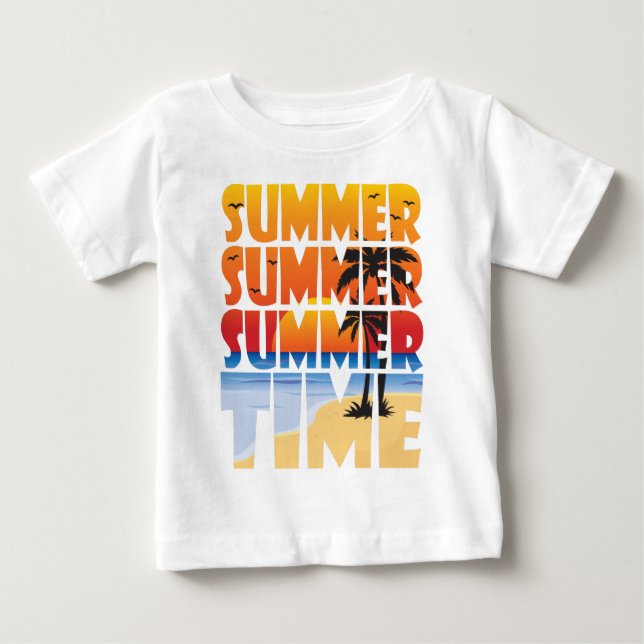 Sommer Sommerzeit! Baby T-shirt (Vorderseite)