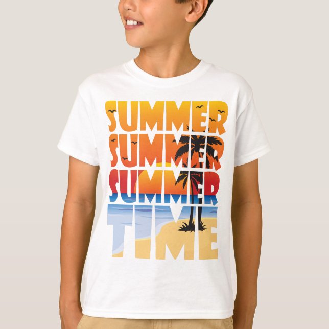 Sommer Sommerzeit! T-Shirt (Vorderseite)