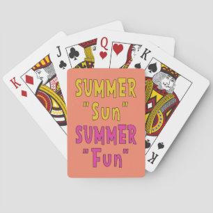 Sommer Sonne Sommer Spaß Spielkarten