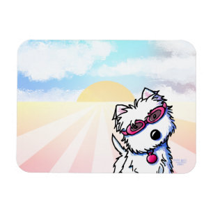Sommer Sonne Westie Magnet
