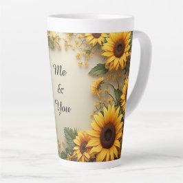 Sommer-Sonnenblumen-Gartengestaltung Milchtasse