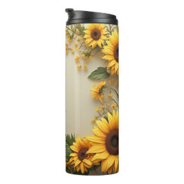 Sommer-Sonnenblumen-Gartengestaltung Thermosbecher
