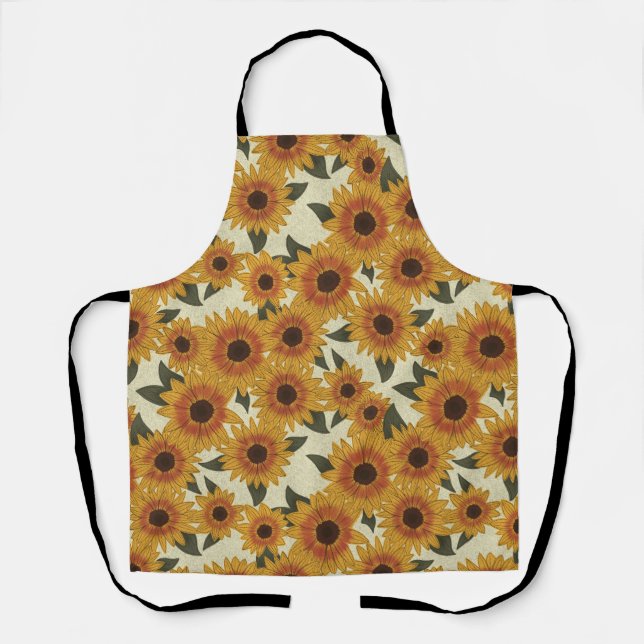 Sommer Sonnenblumen Schürze (Vorderseite)