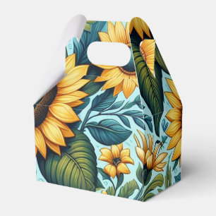 Sommer/Sonnenblumen/Vogel Geschenkschachtel
