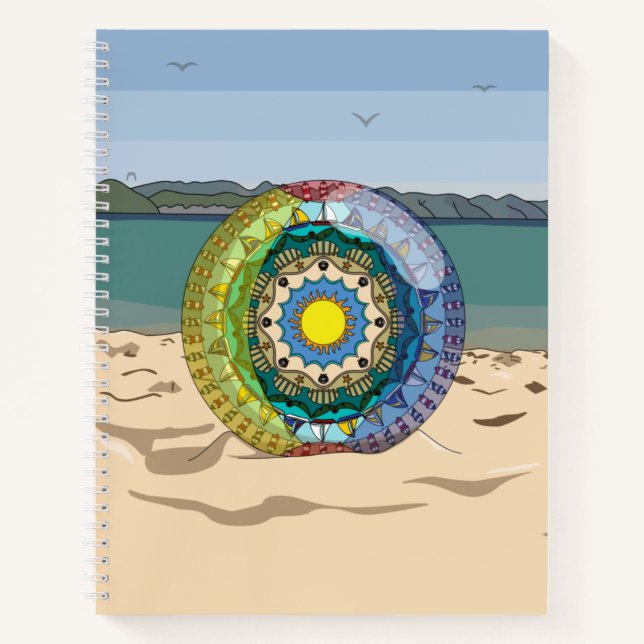 Sommer-Sonnenschein-Spiralblock Notizbuch (Vorderseite)