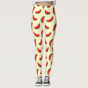 Sommer-Spaß-rotes Wassermelone-Gelb-Muster Leggings