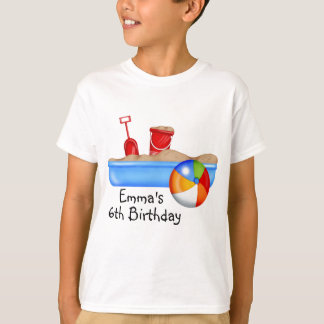 Sommer-Spaß-Sandkasten Wasserball T-Shirt
