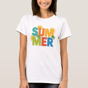 SOMMER Split Pop - Farbenfrohe tropische Farben T-Shirt