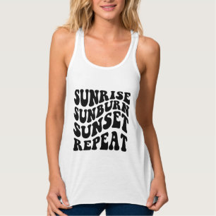 Sommer Spruch, Sonnenaufgang Sonnenbrand Sonnenunt Tank Top