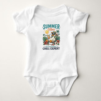 Sommer Stimmung Ente Strand Urlaub Baby Strampler
