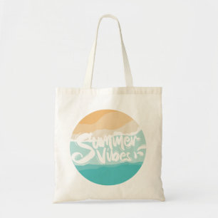 Sommer Stimmung farbenfrohe Vintage Strand Tragetasche