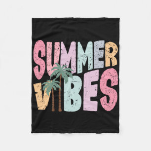 Sommer Stimmung Hallo Sommerferien Groovy Kreuzfah Fleecedecke