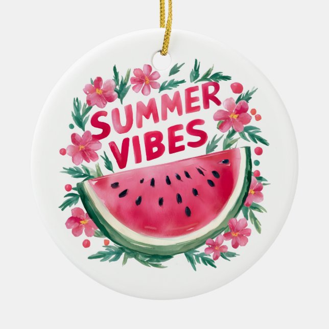 Sommer Stimmung Keramik Ornament (Vorne)