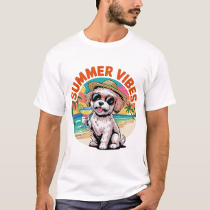 Sommer Stimmung Maltipoo T-Shirt