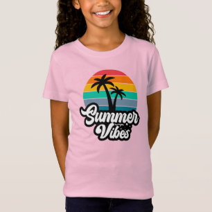 Sommer Stimmung mit Palmen Design T-Shirt