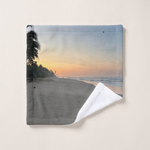 Sommer Stimmung   Ombre Strand Sonne & Sand Monogr Waschlappen