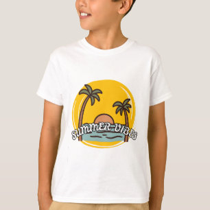 Sommer Stimmung Strand T-Shirt für Kinder