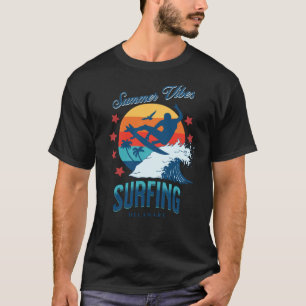 Sommer Stimmung Surfen Delaware USA T-Shirt