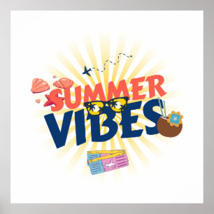 Sommer Stimmung – Tropischer Urlaub Poster