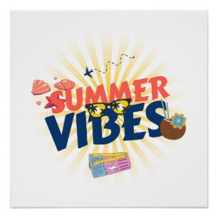 Sommer Stimmung – Tropischer Urlaub Poster