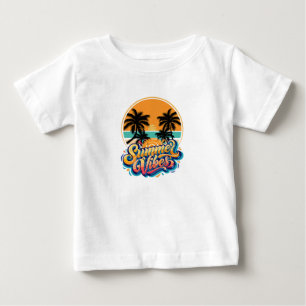 Sommer Stimmung Tropisches Strand Ästhetik Desig Baby T-shirt