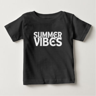 SOMMER-STIMMUNG WEISSE TYPOGRAPHIE BABY T-SHIRT