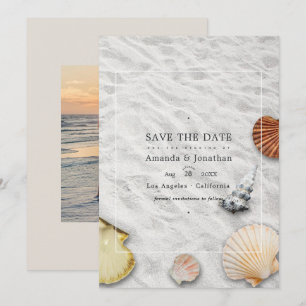 Sommer Strand Hochzeit Save The Date