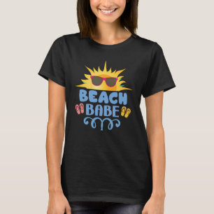 Sommer Strand Mädchen Surferin T-Shirt