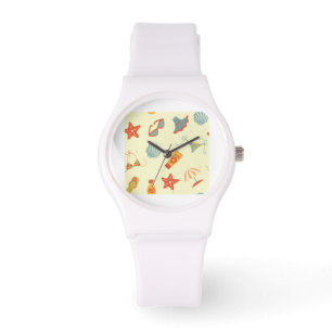 Sommer-Strand-Muster Armbanduhr