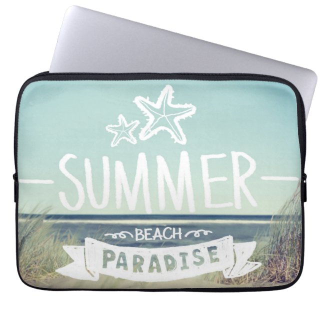 Sommer-Strand-Paradies Laptopschutzhülle (Vorderseite)