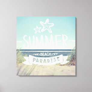 Sommer-Strand-Paradies Leinwanddruck