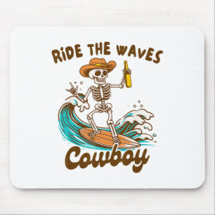 Sommer Strand Surfer Liebhaber Western Reitet Die Mousepad