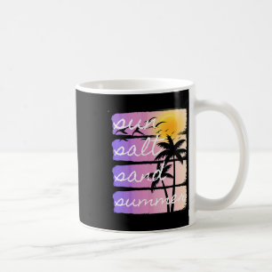 Sommer Strand Urlaub Salz Sonne Sand Sonnenunterga Kaffeetasse