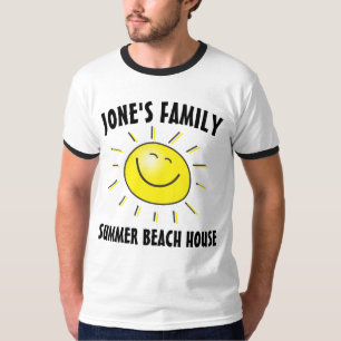 SOMMER-STRANDHAUS-PASST T-SHIRTS FÜR DIE FAMILIE